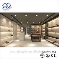 High quality show display rack wooden Shoe shop designs showcase